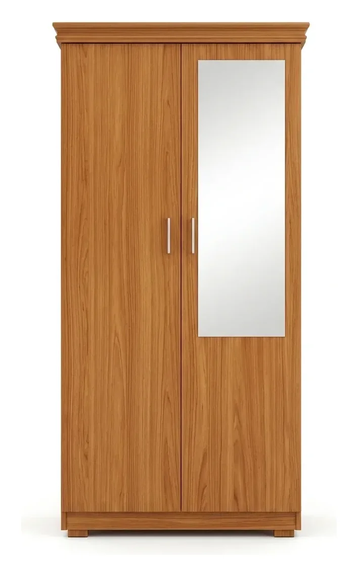 Zenith oak mirror wardrobe — wardrobes in particle board