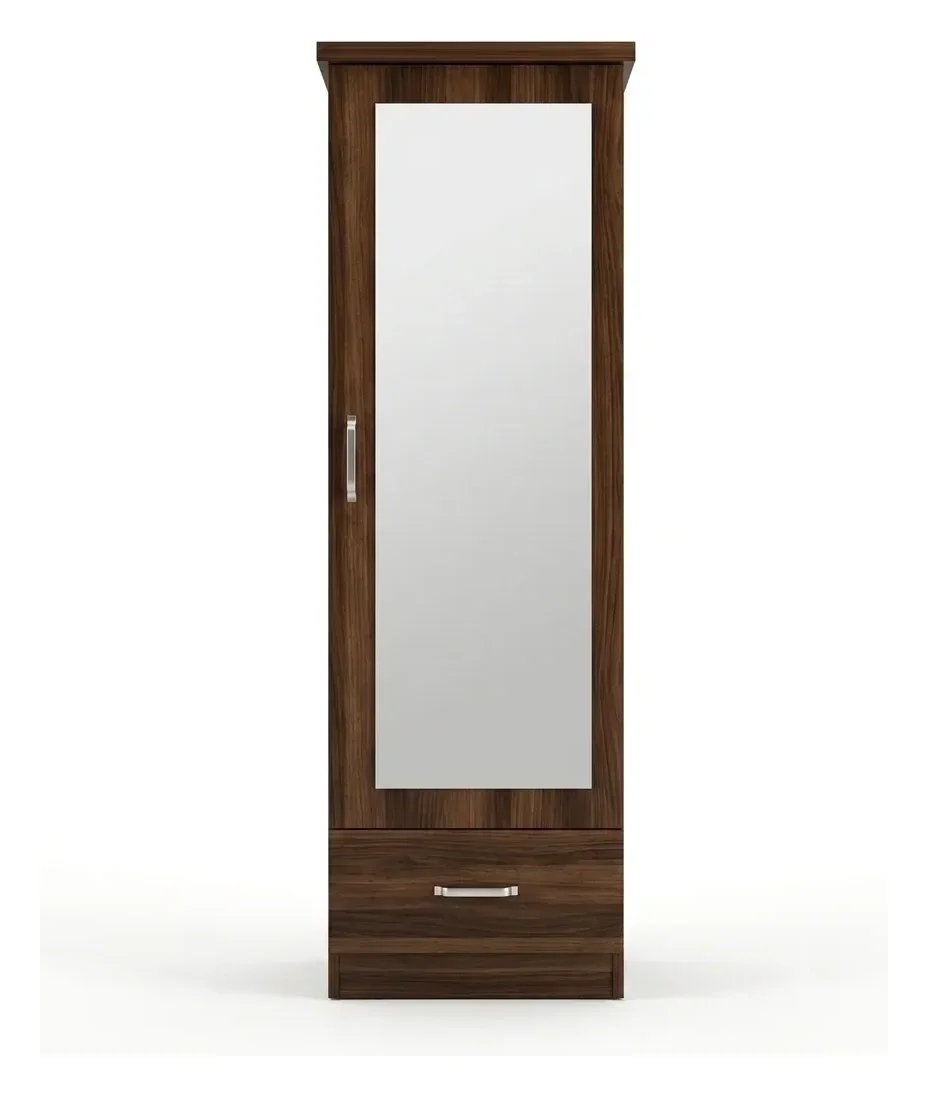 Aurora walnut dressing mirror — dressing units in particle board