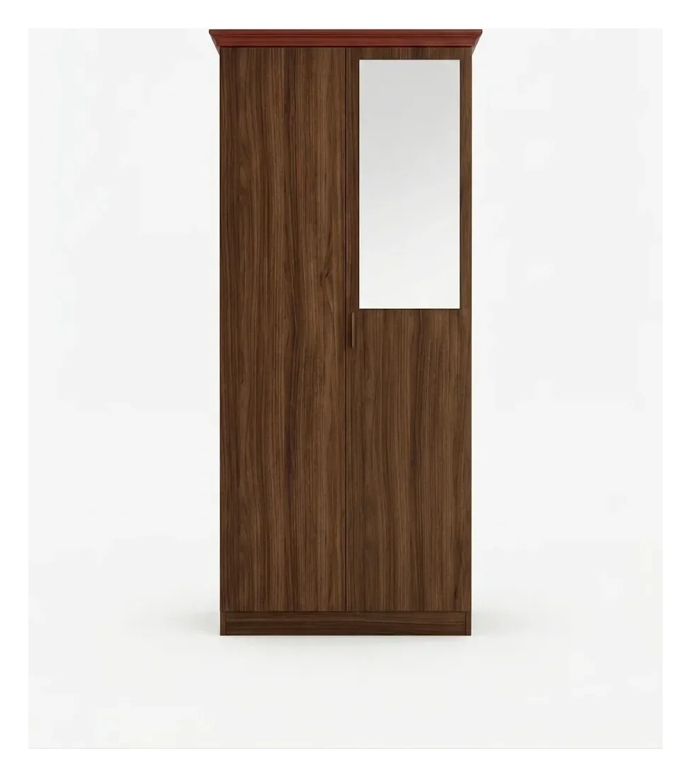 Atlas compact walnut wardrobe — wardrobes in particle board