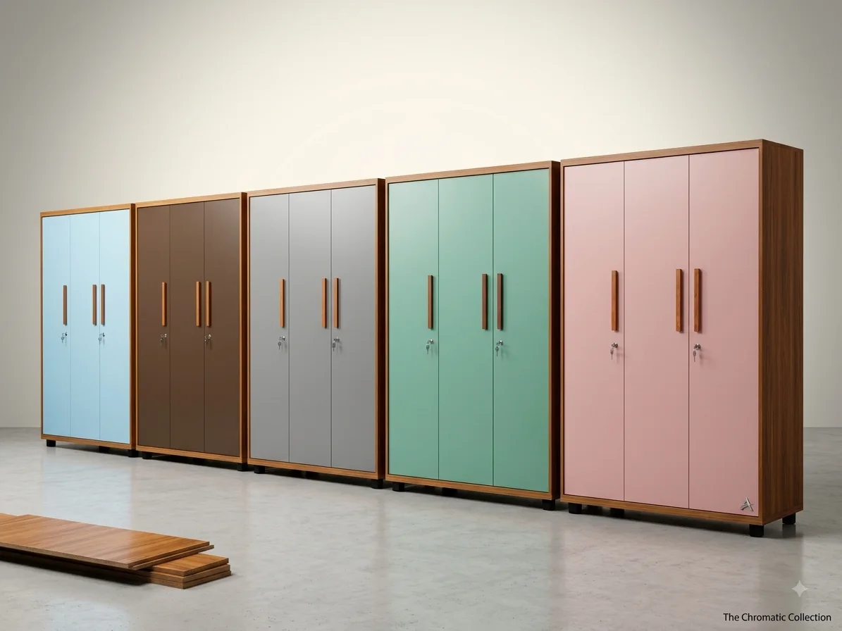 Prism pastel wardrobe collection — wardrobes in particle board