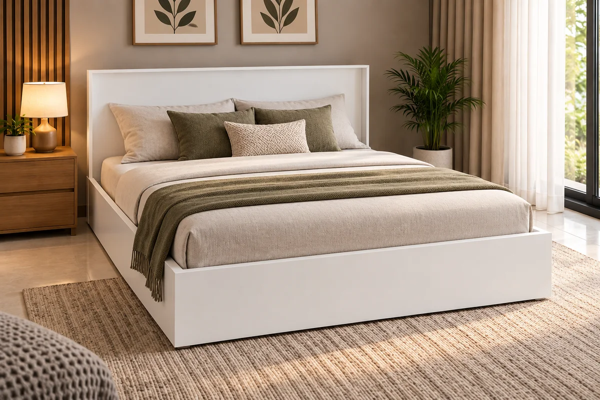 Cloud upholstered bedroom ensemble — bedroom sets in wood