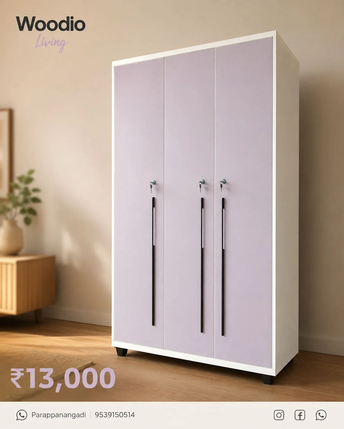 Lilac lavender wardrobe — wardrobes in particle board